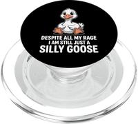 Malgré Toute ma Rage, ce n'est Toujours qu'une oie Idiote PopSockets PopGrip pour MagSafe