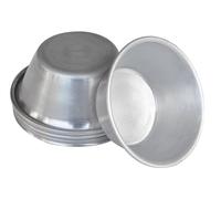 Mali’S 43029, Moules à Pasteis De Nata, Lot de 6 moules, Ø 6,4 Cm x H 2,5 Cm, Aluminium non revêtu, Argent