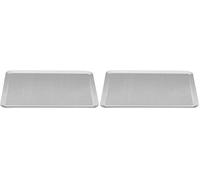 Mali’s 43032 - Plaque à Pâtisserie Perforée Aluminium avec Rebords Grise 40x30cm, épaisseur 1.5mm (Lot de 2)
