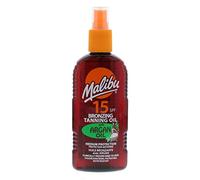MALIBU 200ML SPF 15 BRONZING TANNING OIL WITH ARGAN OIL