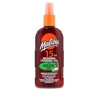 MALIBU 200ML SPF 15 BRONZING TANNING OIL WITH ARGAN OIL