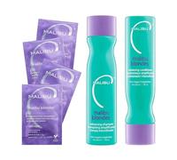 Malibu C Blondes Wellness Collection Shampoo 266 ml + Conditioner 266 ml + sachets 4 x 5 g