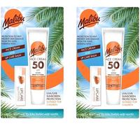 Malibu Crème visage SPF50 + Rouge à lèvres SPF30 Set x2pc