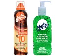 Malibu Dry oil aérosol SPF10 175ml + aloe after sun gel 200 ml