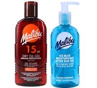Malibu Dry Oil in SPF15 200ml + Ice Blue After Sun Gel 200 ml