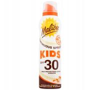 Malibu Kids Continuous Spray SPF30 175 ml - Spray solaire pour enfants - Imperméable - Protection UVA/UVB - Spray à 360° - Avec vitamine E et provitamine B5 - Végétalien
