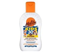 Malibu Kids SPF 30 Lotion Crème solaire haute protection à la vitamine E et à l'aloe vera 200ml