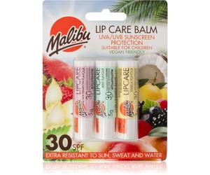 Malibu Lip Care Balm baume à lèvres SPF 30 3x5 g