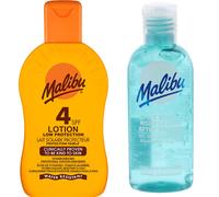 Malibu Lotion Protection SPF4 200ml + Gel Après Soleil 100ml