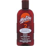 Malibu Low Sun Protection Bronzing Tanning Oil SPF 2 200ml avec Tropical Coconut Fragrance