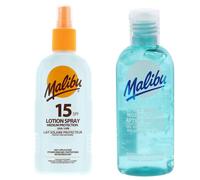Malibu SPF15 Waterproof Spray 200ml + After Sun Gel 100ml