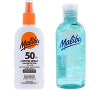 Malibu SPF50 spray imperméable 200 ml + gel après bronzage de 100 ml