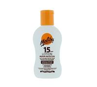 Malibu Sun Lotion solaire SPF 15 de protection moyenne, résistante à l'eau, enrichie en vitamines, 100 ml
