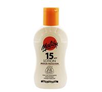 Malibu Sun Lotion solaire SPF 15 de protection moyenne, résistante à l'eau, enrichie en vitamines, 100 ml