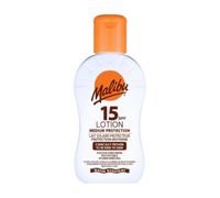 Malibu Sun Lotion solaire SPF 15 de protection moyenne, résistante à l'eau, enrichie en vitamines, 100 ml