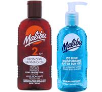Malibu Sun Oil SPF2 200ML + Gel après-soleil 200 ml