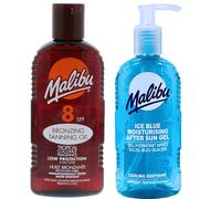 Malibu Sun Oil SPF8 200ML + Ice Blue After Sun Gel 200 ml