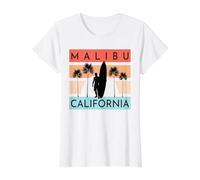 Malibu T-Shirt Graphique avec Valeur, Femme, Blanc, M