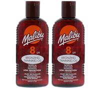 Malibu Tanning Oil Olejek Do Opalania SPF8 200ml x2szt