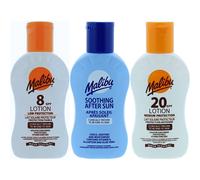 Malibu Travel Pack Lotions solaires SPF8 SPF20 + Lotion après-soleil