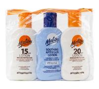 Malibu Travel Pack SPF15 100ml + SPF20 100ml + Balsam Po Opalaniu 100ml (PRODUCT Z NIEMIEC)