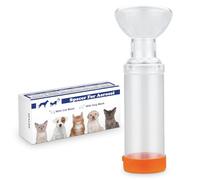 Malihome Inhalateur d'espacement pour Chats ou Chiens, Chambre d'aérosol avec Masque Rond en Silicone. (pour Chats)
