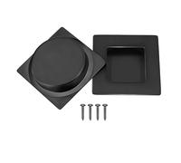 Malimali Lot de 2 poignées encastrées pour porte coulissante, 70 mm - Poignées de porte carrées à encastrer en acier inoxydable avec tirage au doigt pour porte de poche, porte de placard, porte