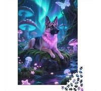 Malinois Belge Puzzle 1000 Pièces pour Adultes Et Adolescents - Bois Premium,Cool Artwork Jeu Cérébral Stimulant, Décoration Maison Unique, Idée Cadeau 1000pcs (75x50cm)