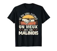 Malinois Cadeau Femme Homme Berger Propriétaire de Chiens T-Shirt