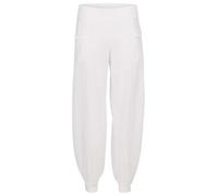 Malito 11098 Pantalon sarouel pour femme - Pantalon bouffant léger et aéré - Pantalon fin d'été - Pantalon de plage - Pantalon de loisirs - Pantalon Aladin pour se détendre, Blanc., S
