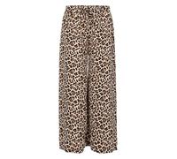 Malito 2306 Pantalon Marlenehose pour femme avec imprimé animal - Culotte douce et fluide - Pantalon d'été ample - Pantalon de loisirs tendance, Leo 1, 36-46