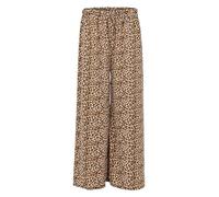 Malito 2306 Pantalon Marlenehose pour femme avec imprimé animal - Culotte douce et fluide - Pantalon d'été ample - Pantalon de loisirs tendance, Leo 2, 36-46
