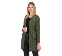 Malito 6041 Blazer décontracté à manches longues pour femme - Blazer extensible élégant et ouvert - Doux et moulant - Business Longblazer, Olive, M