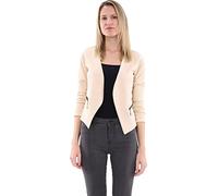 Malito Blazer sous Basic-Look avec Fermeture-éclair Costume 6040 Femme (M, crème)