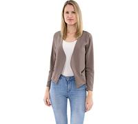 Malito Blazer sous Basic-Look avec Fermeture-éclair Costume 6040 Femme (M, Fango)