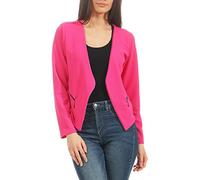 Malito Blazer sous Basic-Look avec Fermeture-éclair Costume 6040 Femme (M, Rose Fuchsia)