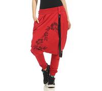 Malito Boyfriend Pantalon Bretelles Baggy Harem Aladdin 91085 Femme Taille Unique (Rouge)