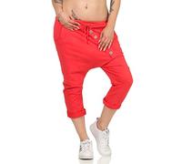 Malito Court Boyfriend Pantalon avec Bouton Bar 8015 Femme Taille Unique