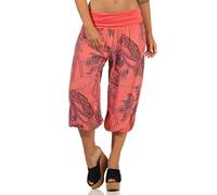 Malito Femme Pantalon Court Sarouel Yoga Pantalon Sport 7186 (Corail)