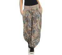 Malito Femme Pantalon Motifs Harems Bloomers Baggy 3485 (Fango)