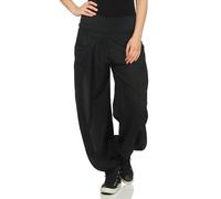 Malito Femme Pantalone n Tissu Aladin Pantalon Bouffant Baggy Boyfriend 17633 (Noir)