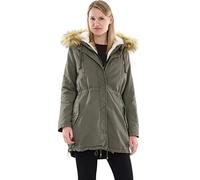 Malito Femme Parka Capuche Veste Hiver Manteau Trenchcoat 81099 (S, Olive 81103)
