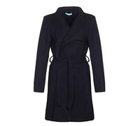 malito Femme Trenchcoat chic Manteau d´Hiver Veste Automne 15142 (noir, S)