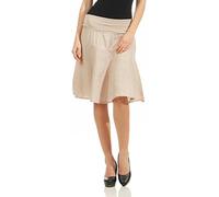 Malito Figure Convivial êtê Jupe avec Ceinture Stretch Mini midi 1580 Femme Taille Unique (Beige)