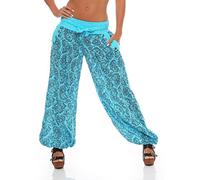 Malito Harem Pantalon en Style Boyfriend avec Orient Print Aladin Yoga 3488 Femme Taille Unique