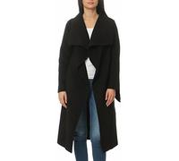 Malito Long Manteau avec Cascade-Design Gilet Veste Enrouler Boléro 3040 Femme One Size (Noir)