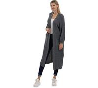 Malito Manteau en tricot pour femme | Cardigan chic | Manteau en laine moderne | Cardigan long - Haut 0195, Blanc., 36 FR/44 FR