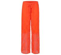Malito - Pantalon en dentelle pour femme - Pantalon de plage d'été doux et fluide - Long et élégant - Féminin festif - Taille unique 20635 (XXL-5XL), orange fluorescent, 44-50