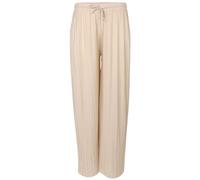 Malito - Pantalon plissé pour femme - Pantalon en mousseline fluide et léger - Long pantalon d'été - Pantalon marlène tendance 883, beige, S-M