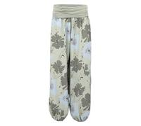 Malito - Pantalon Sarouel Aladin Femme Imprimé Floral Bouffant et Respirant Loisirs Plage (XS-XL)